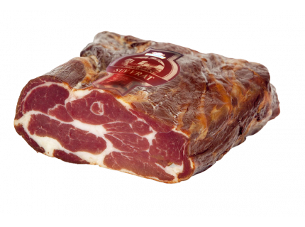 Dry cured pork neck bulk packed